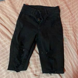 American eagle high rise black jeans
